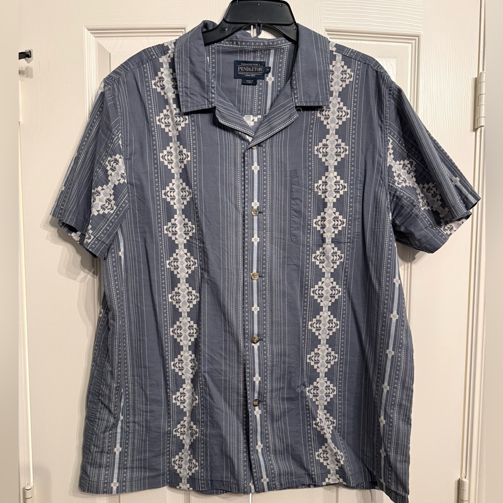 Lot of 2 Men’s Short Sleeve Button Down Western Shirts XL Sendero Pendleton - Picture 7 of 10